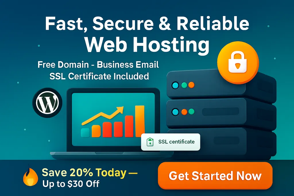 Launch Your Website Today — Save 20% on Hosting with Free Domain & SSL