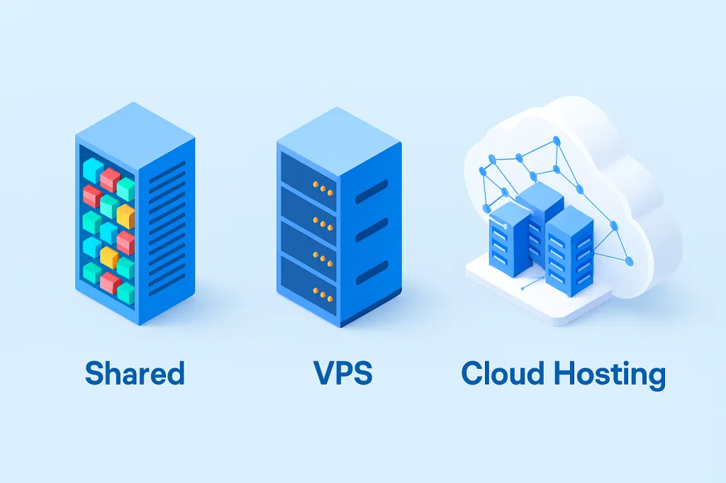 Shared vs. VPS vs. Cloud Hosting: An Easy Guide to Choosing the Right Web Hosting