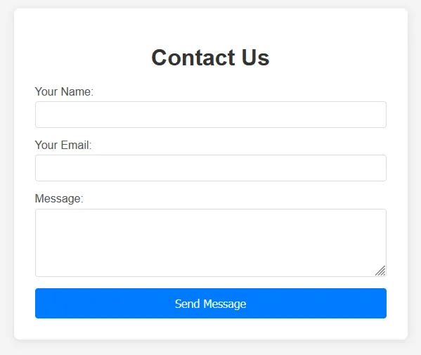 Simple Contact Form