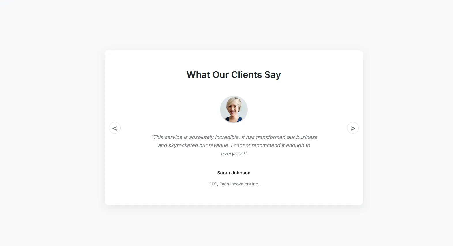 Responsive Testimonial Slider