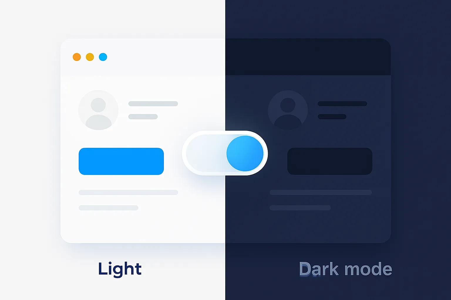 Easy Dark Mode Toggle Switch